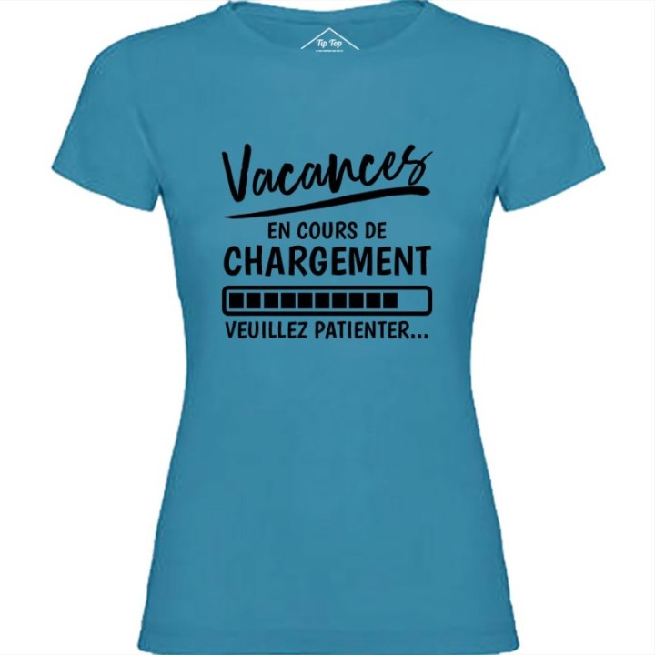 Tip Top Tshirt - T-shirt Femme Vacances en cours de chargement - Made in France