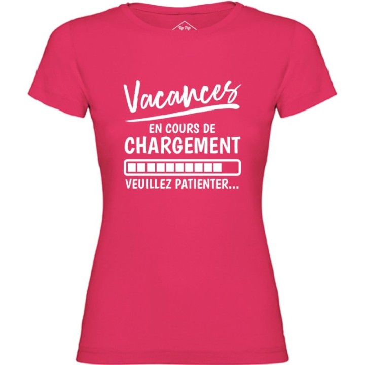 Tip Top Tshirt - T-shirt Femme Vacances en cours de chargement - Made in France
