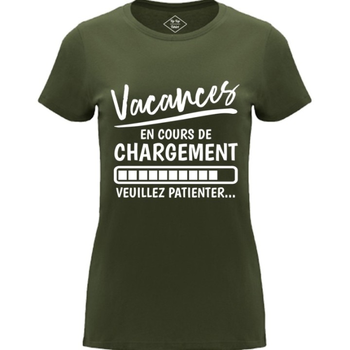 Tip Top Tshirt - T-shirt Femme Vacances en cours de chargement - Made in France