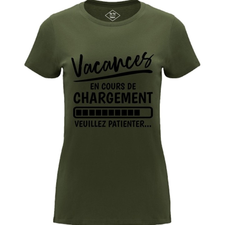 Tip Top Tshirt - T-shirt Femme Vacances en cours de chargement - Made in France