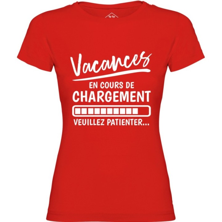 Tip Top Tshirt - T-shirt Femme Vacances en cours de chargement - Made in France