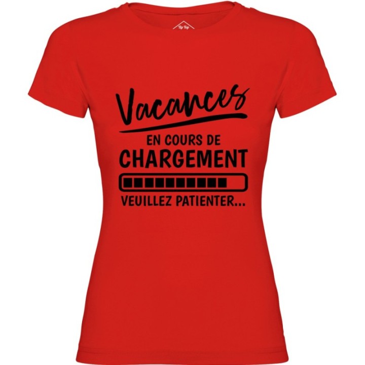 Tip Top Tshirt - T-shirt Femme Vacances en cours de chargement - Made in France