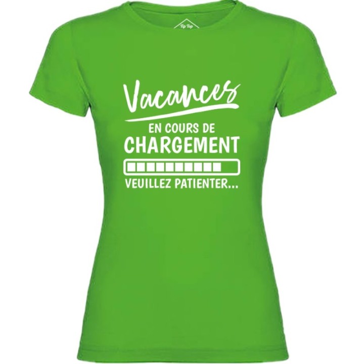 Tip Top Tshirt - T-shirt Femme Vacances en cours de chargement - Made in France