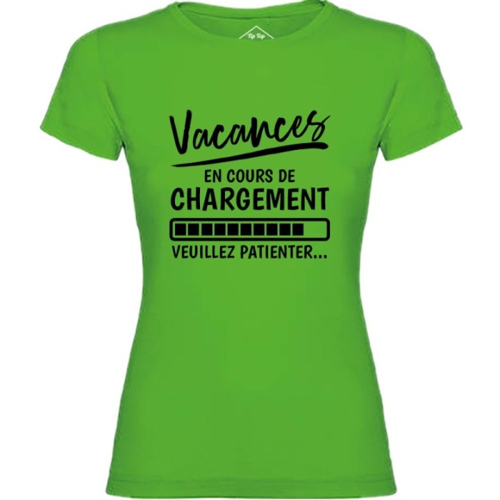Tip Top Tshirt - T-shirt Femme Vacances en cours de chargement - Made in France