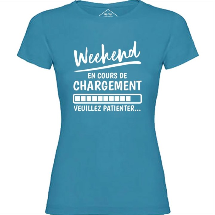 Tip Top Tshirt - T-shirt Femme Weekend en cours de chargement - Made in France