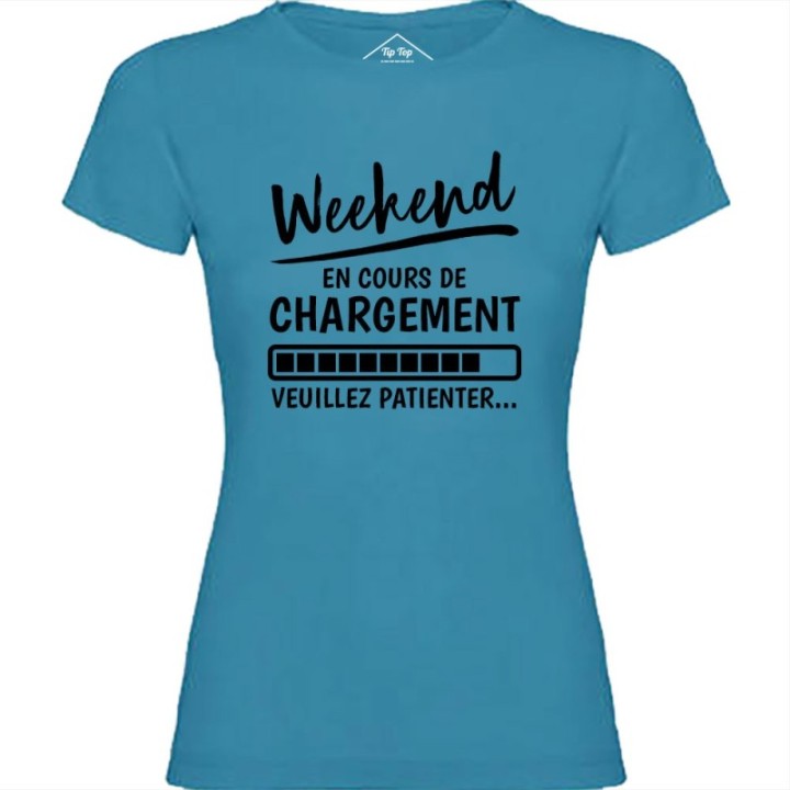 Tip Top Tshirt - T-shirt Femme Weekend en cours de chargement - Made in France
