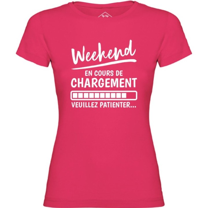 Tip Top Tshirt - T-shirt Femme Weekend en cours de chargement - Made in France