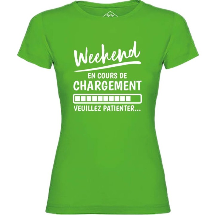 Tip Top Tshirt - T-shirt Femme Weekend en cours de chargement - Made in France