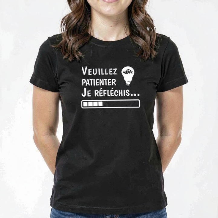 Tip Top Tshirt - T-shirt Femme Je réfléchis - Made in France