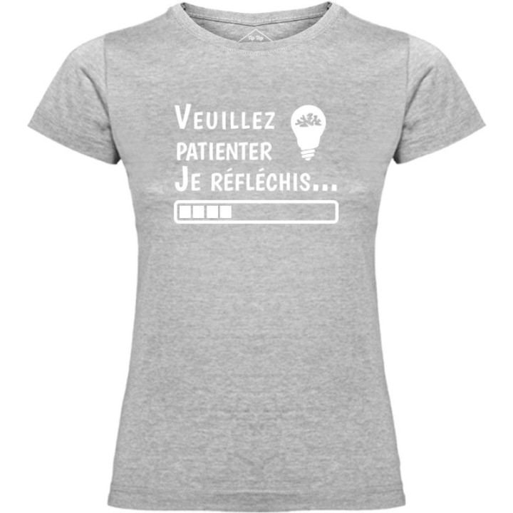 Tip Top Tshirt - T-shirt Femme Je réfléchis - Made in France