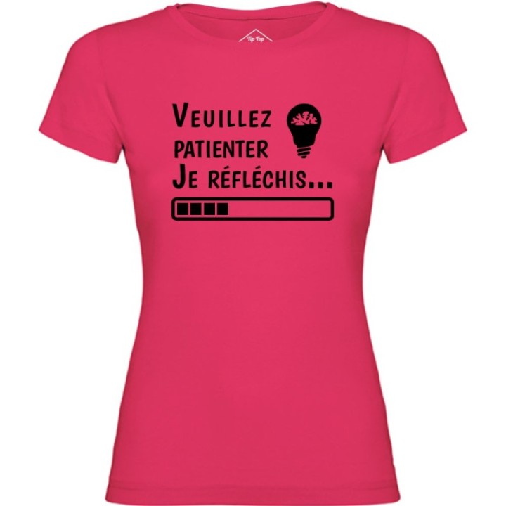 Tip Top Tshirt - T-shirt Femme Je réfléchis - Made in France