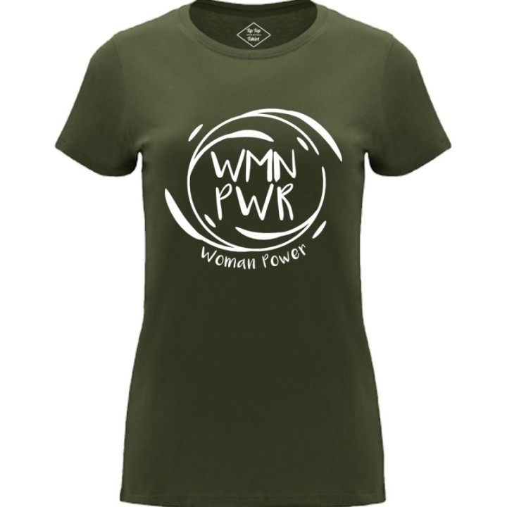 Tip Top Tshirt - T-shirt Femme Woman Power - Made in France