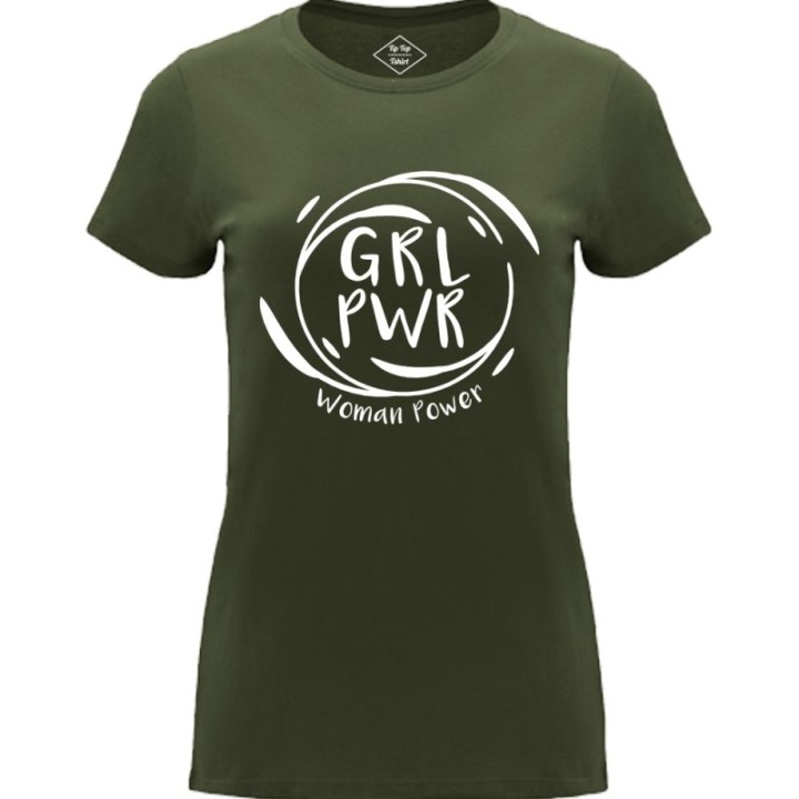 Tip Top Tshirt - T-shirt Femme Girl Power - Made in France