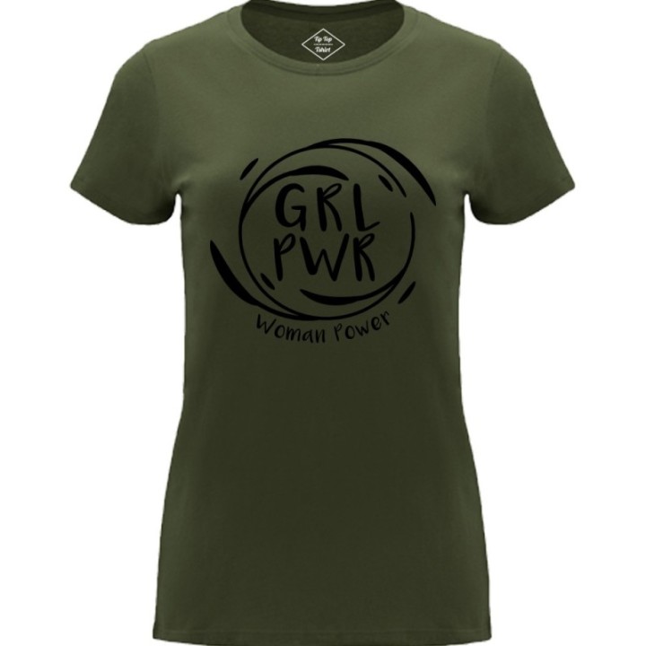 Tip Top Tshirt - T-shirt Femme Girl Power - Made in France