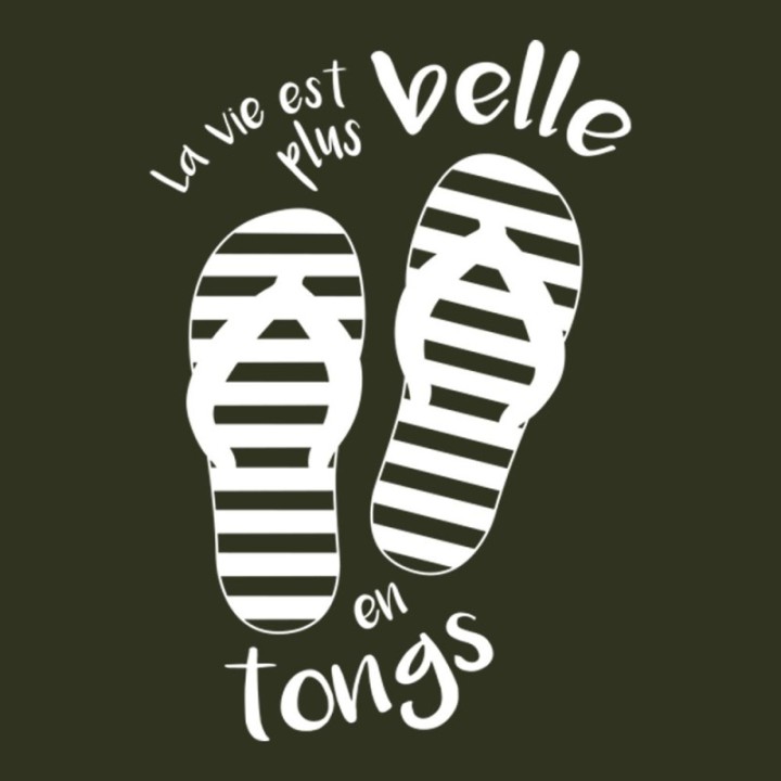 Tip Top Tshirt - T-shirt Femme La vie est plus belle en tongs - Made in France