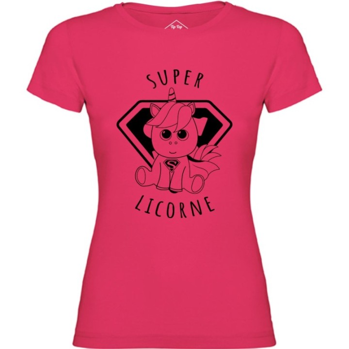 Tip Top Tshirt - T-shirt Femme Super Licorne - Made in France