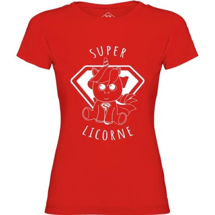 Tip Top Tshirt - T-shirt Femme Super Licorne - Made in France