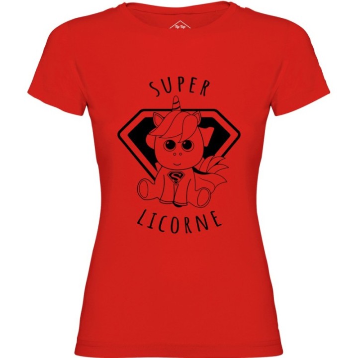 Tip Top Tshirt - T-shirt Femme Super Licorne - Made in France
