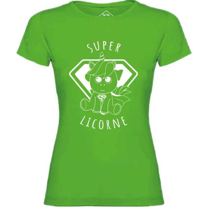 Tip Top Tshirt - T-shirt Femme Super Licorne - Made in France