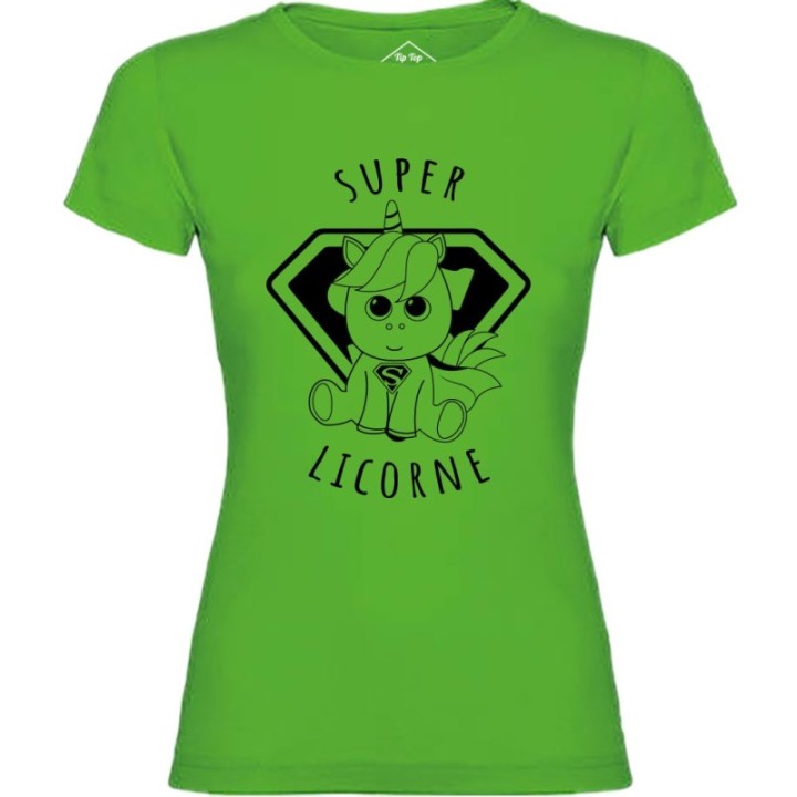 Tip Top Tshirt - T-shirt Femme Super Licorne - Made in France