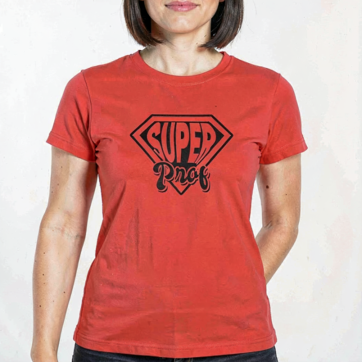 Tip Top Tshirt - T-shirt Femme Super prof - Made in France