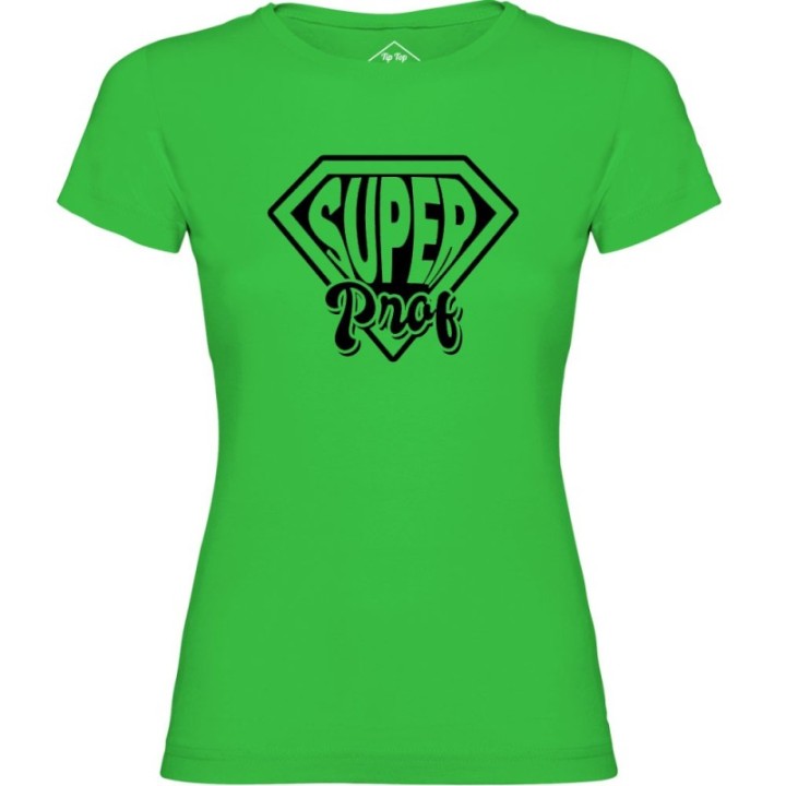 Tip Top Tshirt - T-shirt Femme Super prof - Made in France