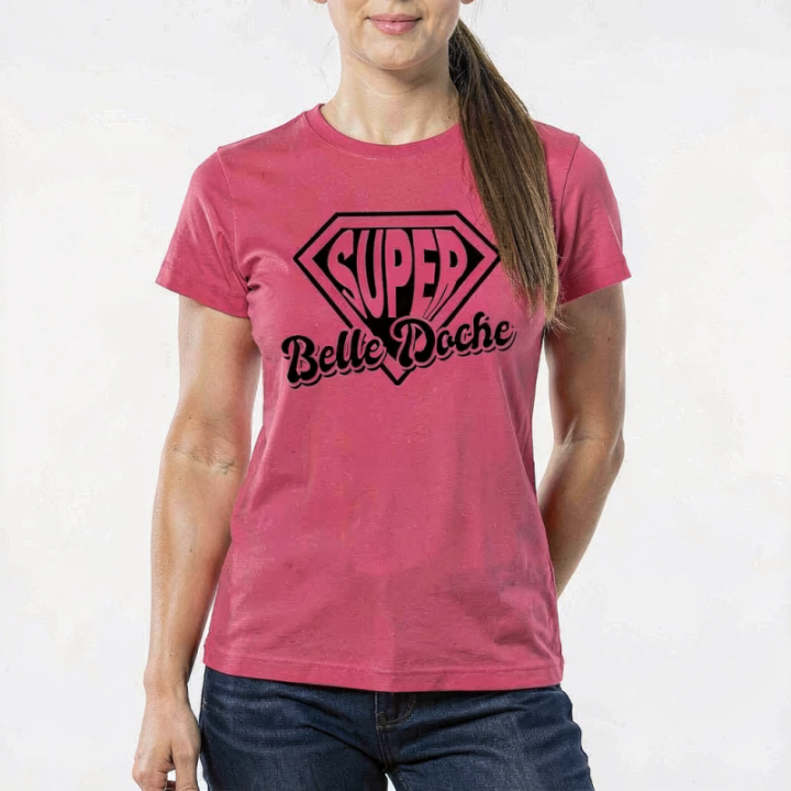 Tip Top Tshirt - T-shirt Femme Super Belle-doche - Made in France
