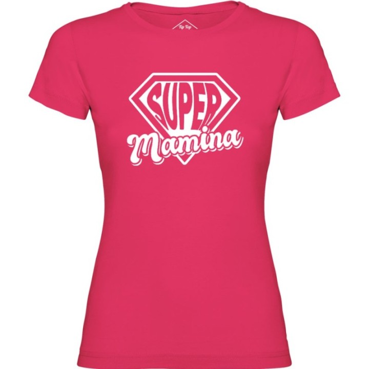 Tip Top Tshirt - T-shirt Femme Super Mamina - Made in France