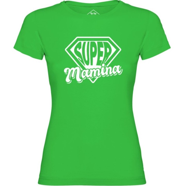 Tip Top Tshirt - T-shirt Femme Super Mamina - Made in France