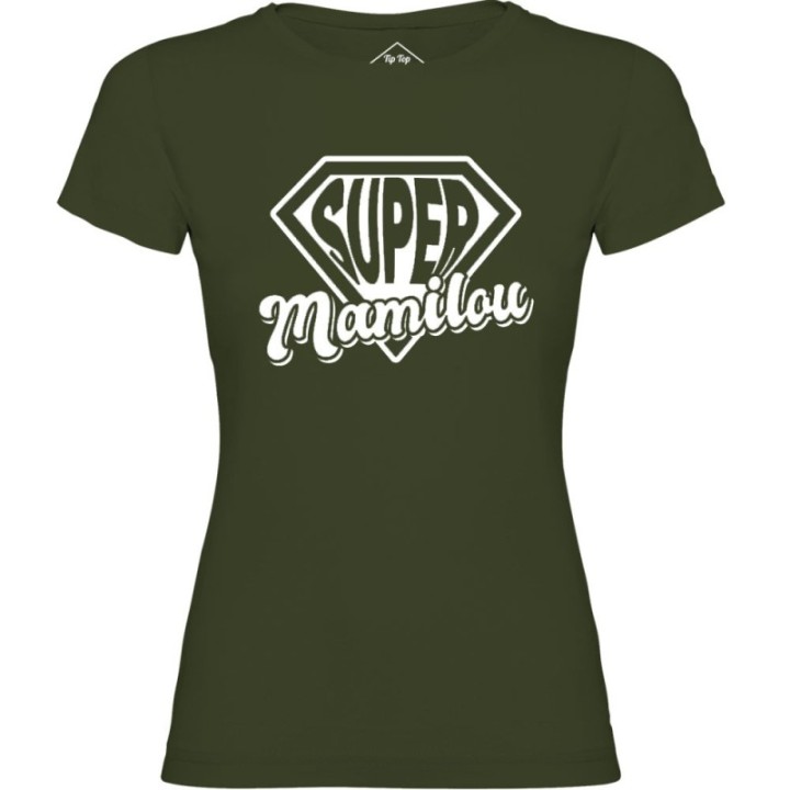 Tip Top Tshirt - T-shirt Femme Super Mamilou - Made in France