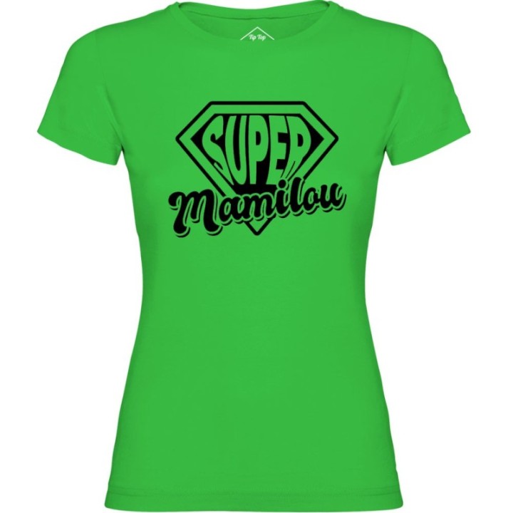 Tip Top Tshirt - T-shirt Femme Super Mamilou - Made in France