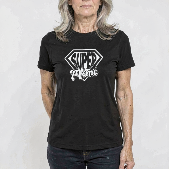 Tip Top Tshirt - T-shirt Femme Super Mémé - Made in France