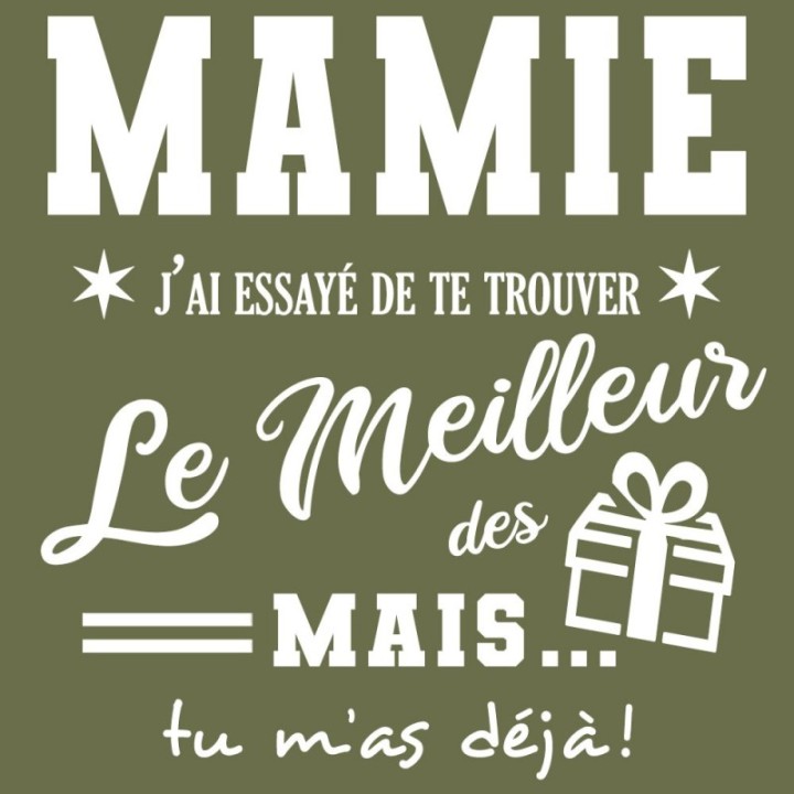 Tip Top Tshirt - T-shirt Femme Mamie, j'ai essayé de te trouver le meilleur des cadeaux  - Made in France