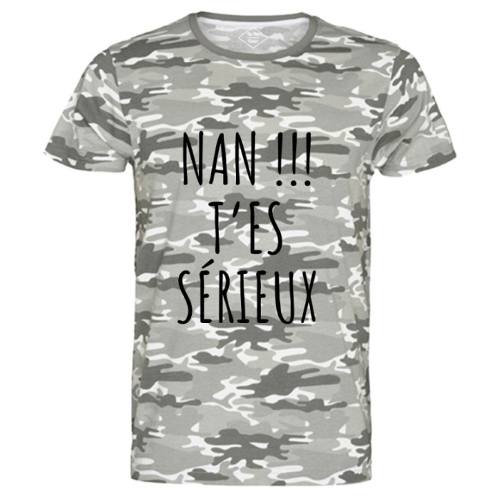 Tip Top Tshirt - T-shirt Homme Nan !!! T'es sérieux - Made in France