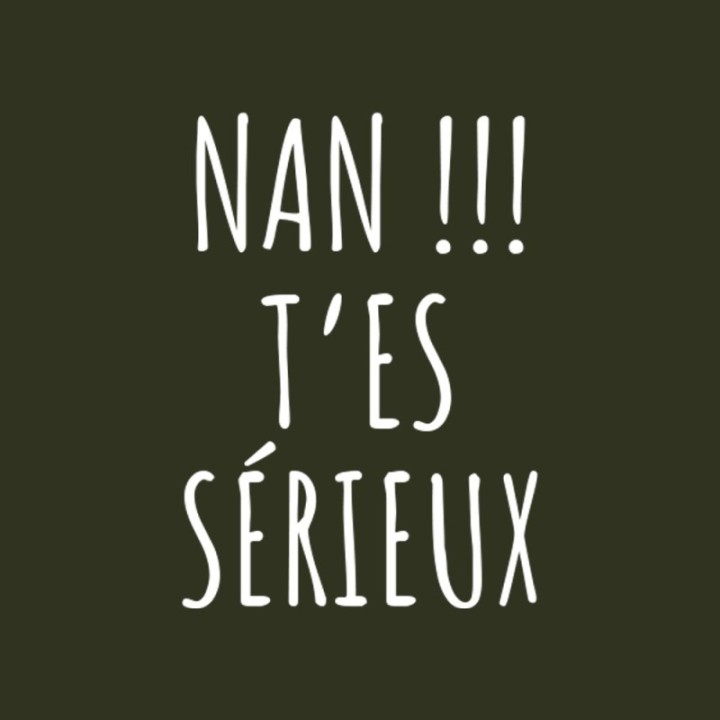 Tip Top Tshirt - T-shirt Homme Nan !!! T'es sérieux - Made in France