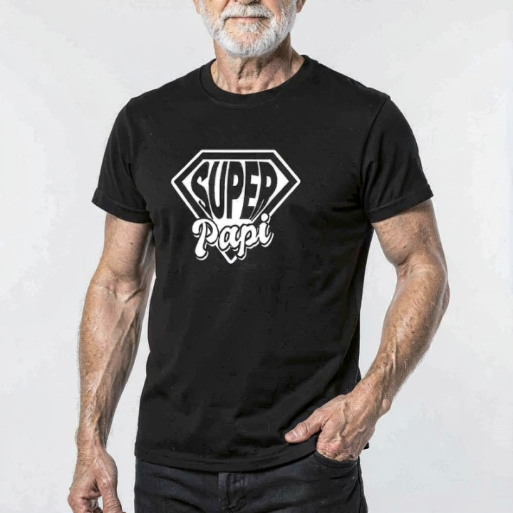 Tip Top Tshirt - T-shirt Homme Super Papi - Made in France