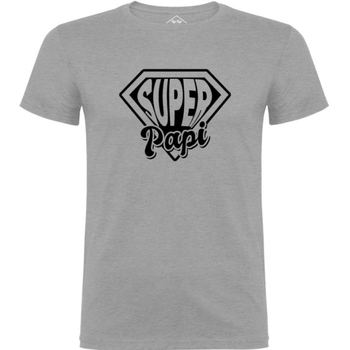 Tip Top Tshirt - T-shirt Homme Super Papi - Made in France
