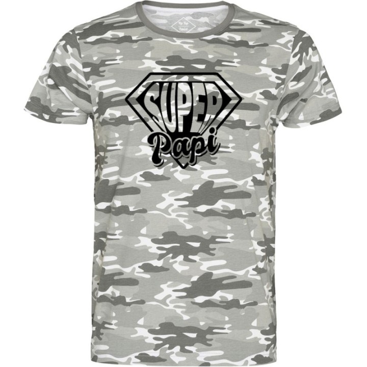 Tip Top Tshirt - T-shirt Homme Super Papi - Made in France