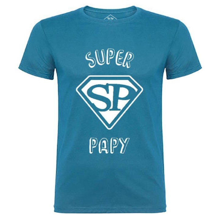 Tip Top Tshirt - T-shirt Homme Super Papy - Made in France