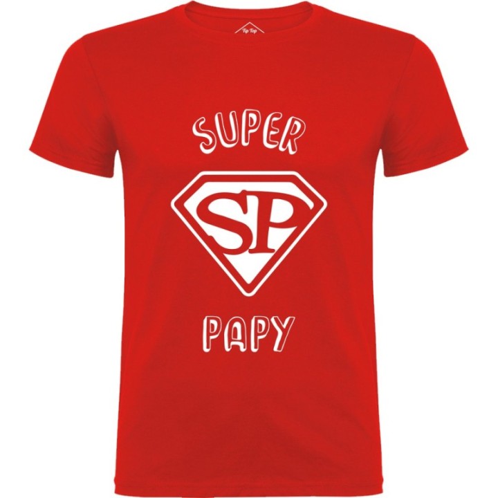 Tip Top Tshirt - T-shirt Homme Super Papy - Made in France