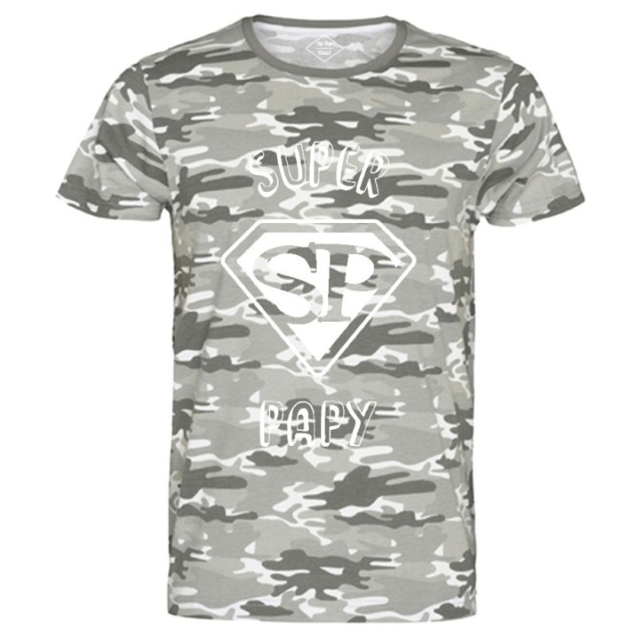 Tip Top Tshirt - T-shirt Homme Super Papy - Made in France