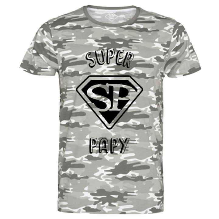 Tip Top Tshirt - T-shirt Homme Super Papy - Made in France