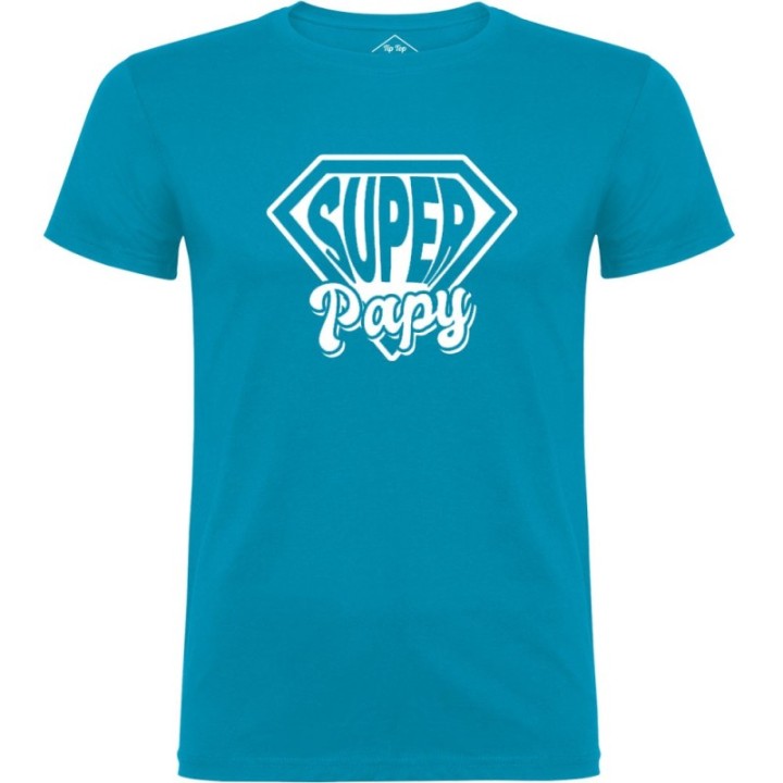 Tip Top Tshirt - T-shirt Homme Super Papy - Made in France