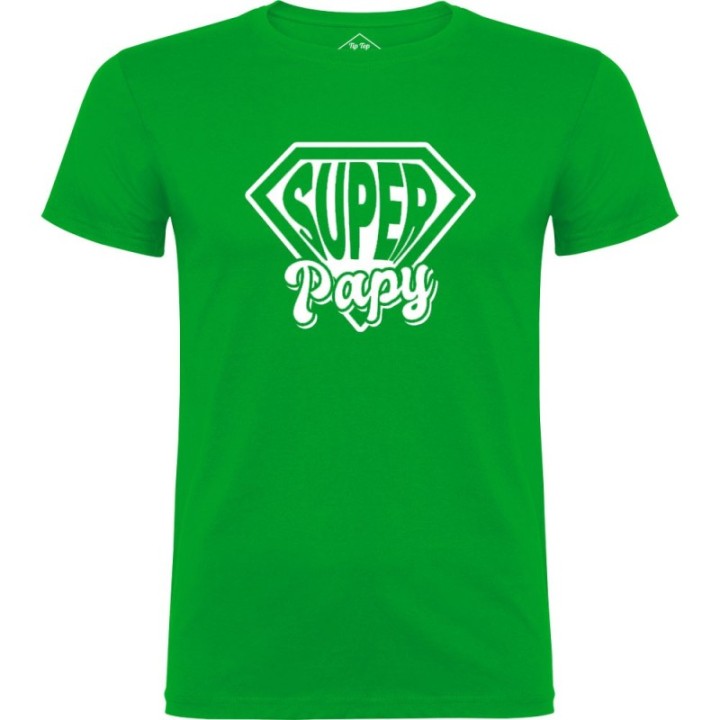 Tip Top Tshirt - T-shirt Homme Super Papy - Made in France