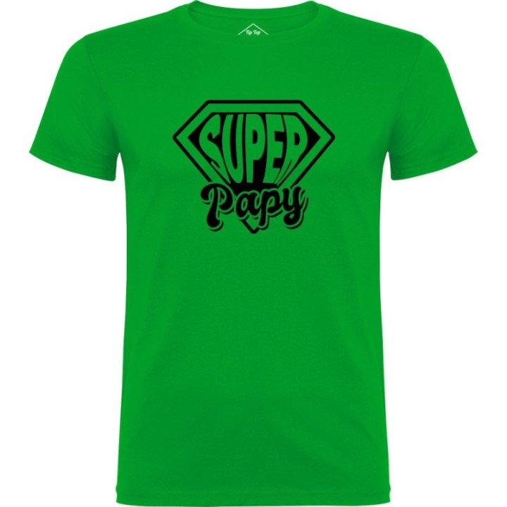 Tip Top Tshirt - T-shirt Homme Super Papy - Made in France