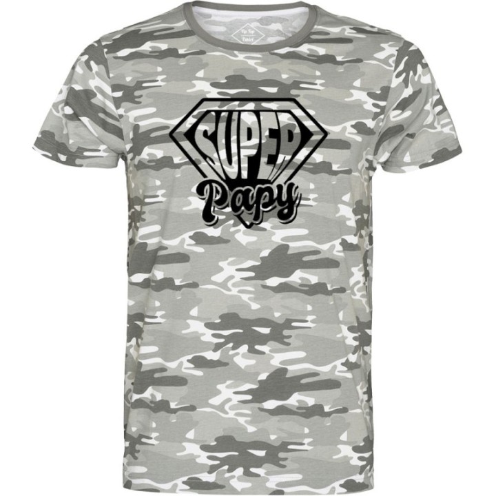 Tip Top Tshirt - T-shirt Homme Super Papy - Made in France
