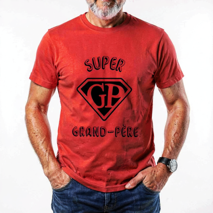Tip Top Tshirt - T-shirt Homme Super grand-père - Made in France