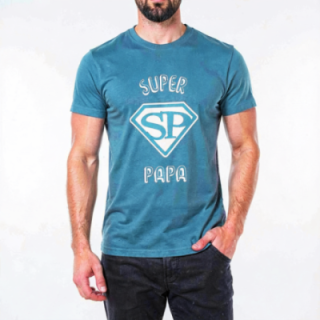 Tip Top Tshirt - T-shirt Homme Super Papa - Made in France