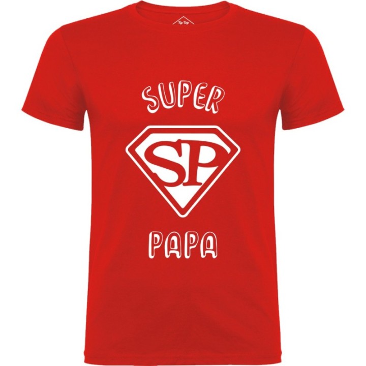 Tip Top Tshirt - T-shirt Homme Super Papa - Made in France
