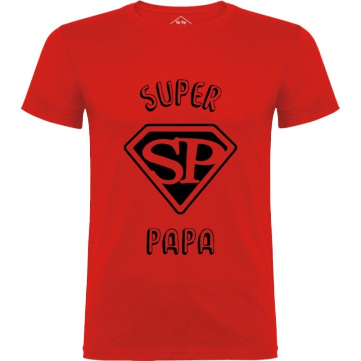 Tip Top Tshirt - T-shirt Homme Super Papa - Made in France